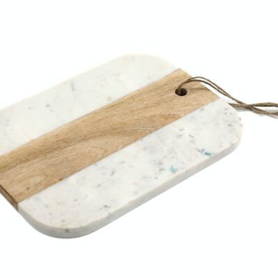 Wood and Marble Small Chopping Board
