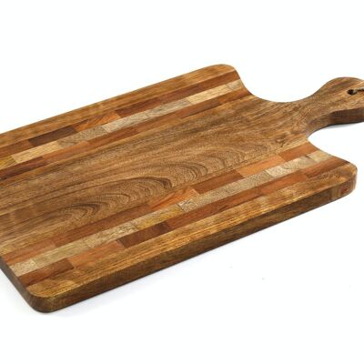 Striped Wooden Large Chopping Board