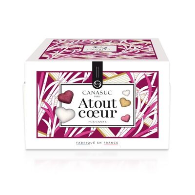 “Atout Coeur” Sugar Boxes – Assortment of heart-shaped molded sugars