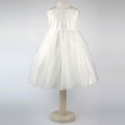 Girls Ivory Sleeveless Flower Girl Bridesmaid Dress - 1 to 8 years