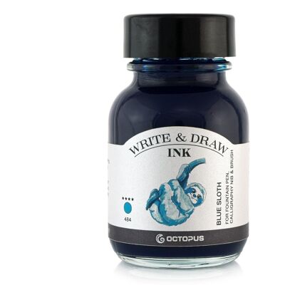 Write and Draw Ink 484 Blue Sloth, writing and drawing ink, 50 ml