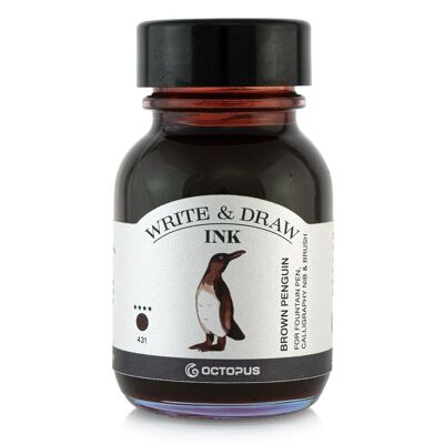 Write and Draw Ink 431 Brown Penguin, tinta para escribir y dibujar, 50 ml