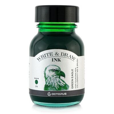 Write and Draw Ink 374 Green Eagle, writing and drawing ink, 50 ml