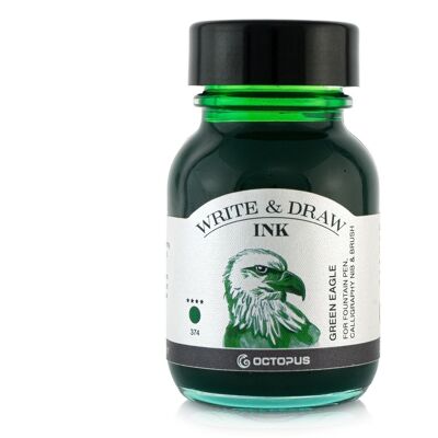 Write and Draw Ink 374 Green Eagle, writing and drawing ink, 50 ml