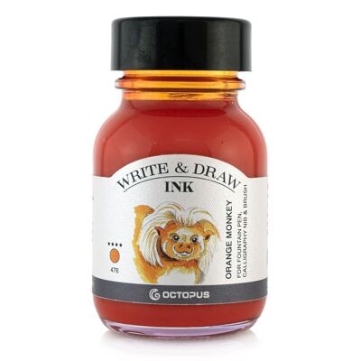 Write and Draw Ink 476 Orange Monkey, writing and drawing ink, 50 ml