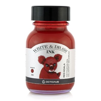 Write and Draw Ink 388 Red Koala, tinta para escribir y dibujar, 50 ml