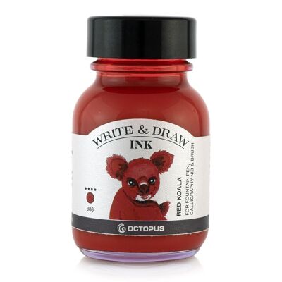 Write and Draw Ink 388 Red Koala, writing and drawing ink, 50 ml