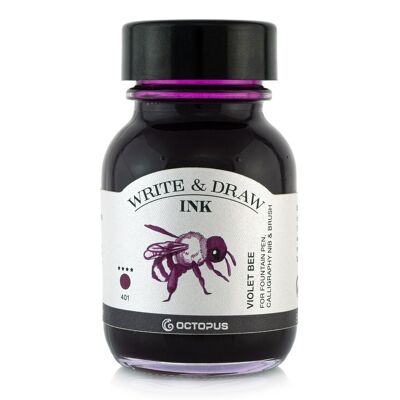 Write and Draw Ink 401 Violet Bee, writing and drawing ink, 50 ml