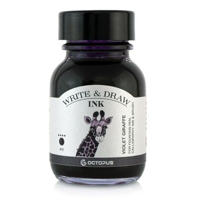 Write and Draw Ink 410 Violet Giraffe, inchiostro per scrivere e disegnare, 50 ml