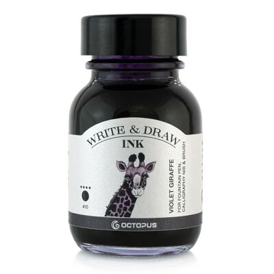 Write and Draw Ink 410 Violet Giraffe, writing and drawing ink, 50 ml