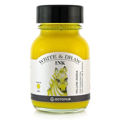 Write and Draw Ink 380 Yellow Zebra, writing and drawing ink, 50 ml