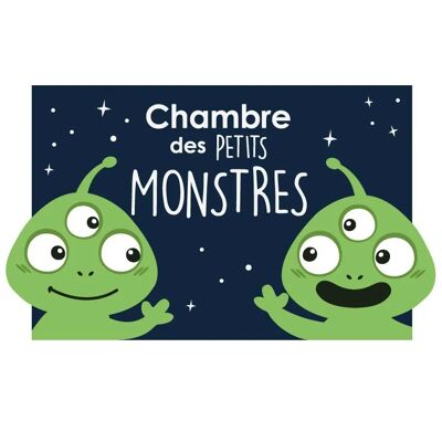 Children's door plate: Monsters