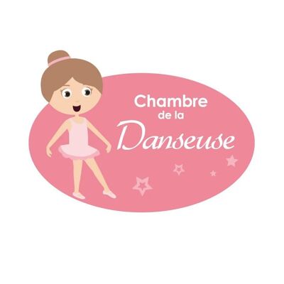Children's door plate: Dancer