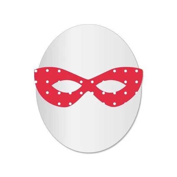 Specchio per bambini: maschera da coccinella
