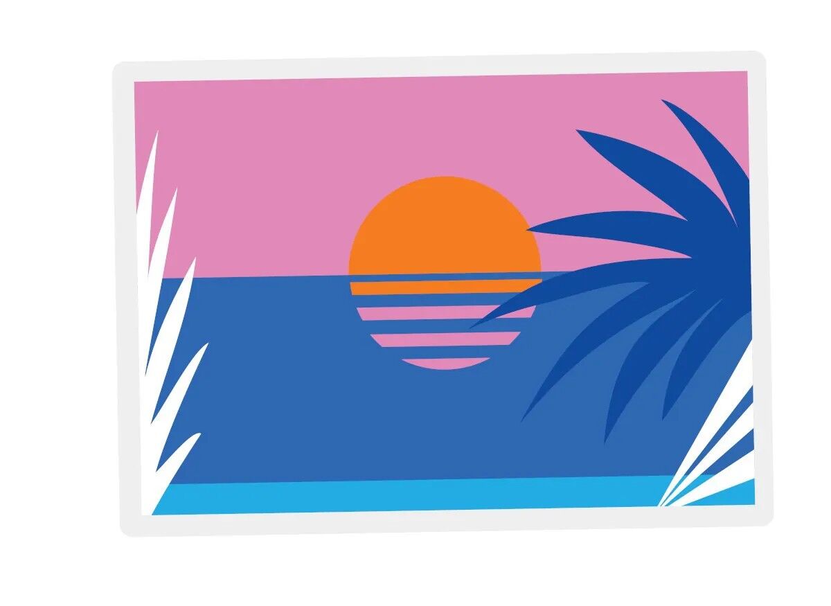 Tovaglietta americana per bambini: Crepuscolo sull'isola di Pioupious