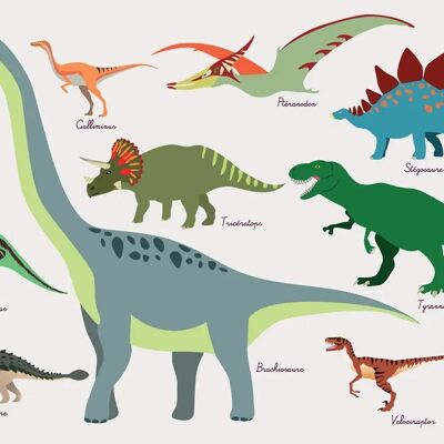 Children's Placemat: Dinosaurs