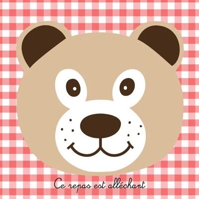 Children's Placemat: Bear