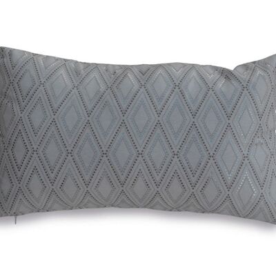 Metallic Silver Cushion Cover - 50x30cm - Graph