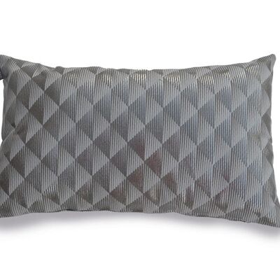 Metallic Silver Cushion Cover - 45x45cm - Diamonds