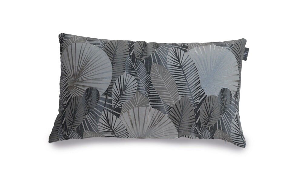 Fodera per cuscino in argento metallizzato - 45x45 cm - foglie