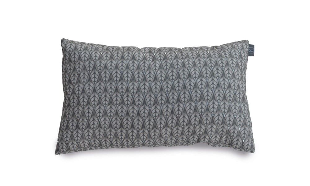 Metallic Silver Cushion Cover - 45x45cm - Flower