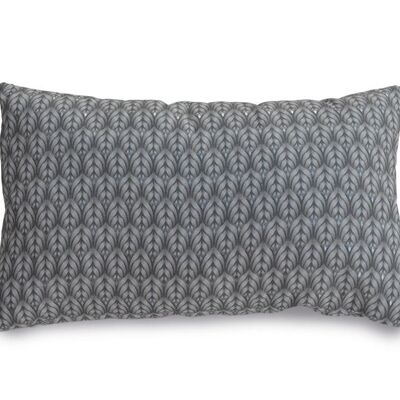 Metallic Silver Cushion Cover - 45x45cm - Flower