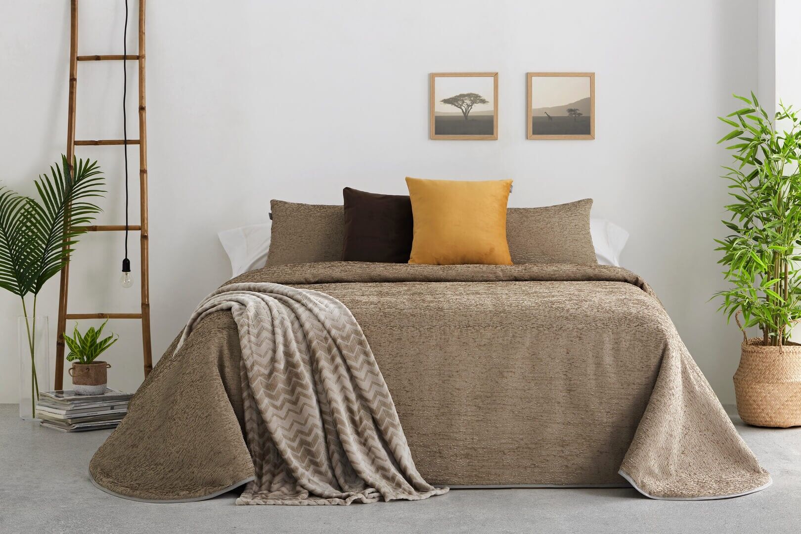 Trapunta Bouti Sara - Beige/Oro - Letto 180 cm