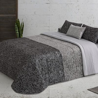 Edredón Bouti Karma - Negro/Gris - Cama de 135cm