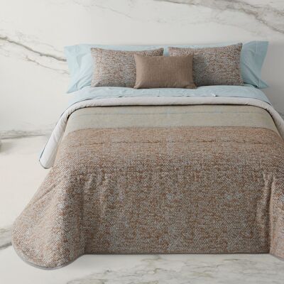 Bouti Karma Quilt - Beige/Aqua - 150cm Bed