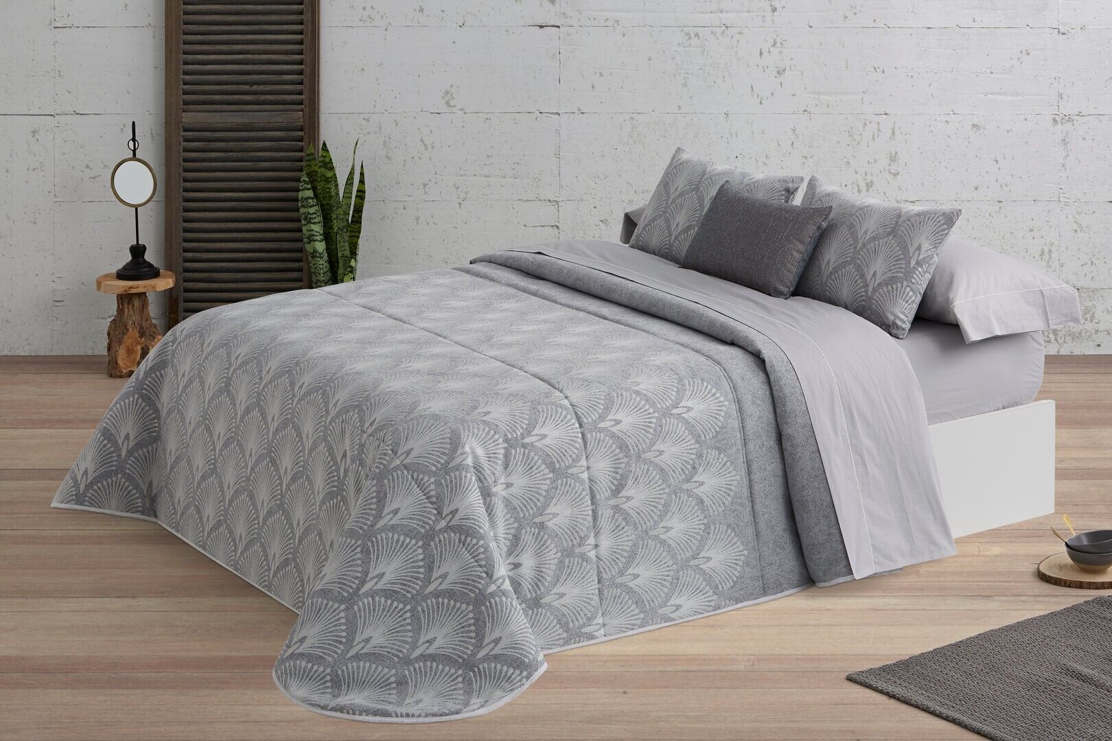 Bouti Alma Quilt - Gray - 135cm Bed