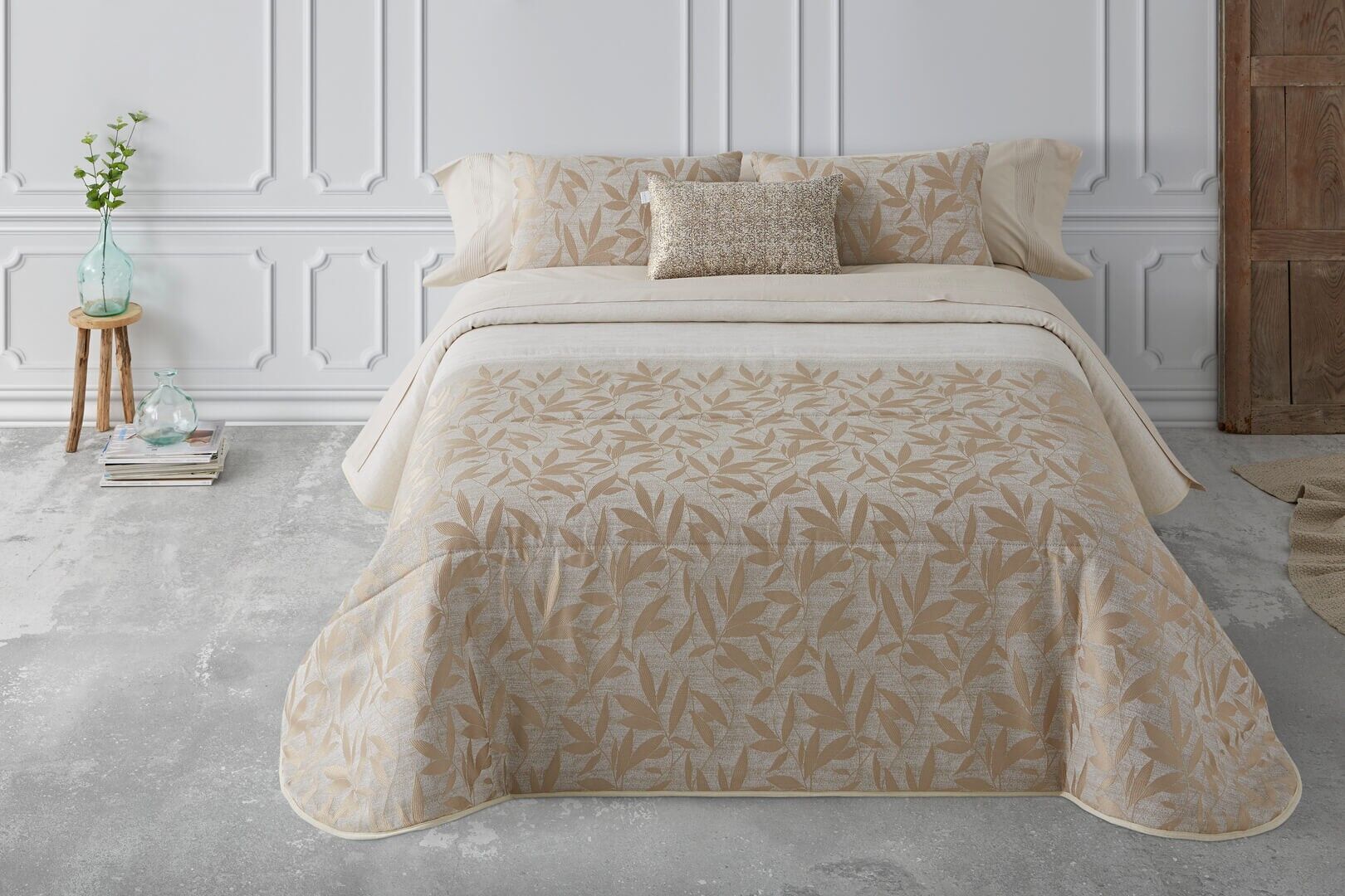 Bouti Ashia Steppdecke – Beige – 180 cm Bett