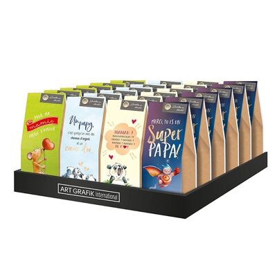 Event -Display Chocolate lentils, 24 boxes “mom... »