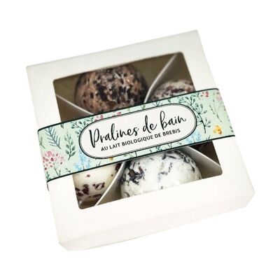 Body Care - Gift box 4 balls: lavender, vanilla, rose, cranberry
