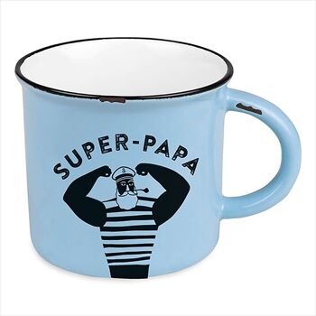 Fête des Pères - Mug Vintage «Super-Papa» 1