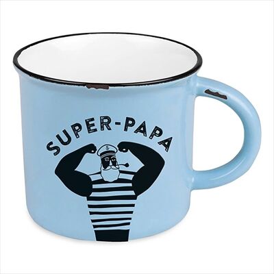Día del Padre - Taza vintage "Super-Papá"