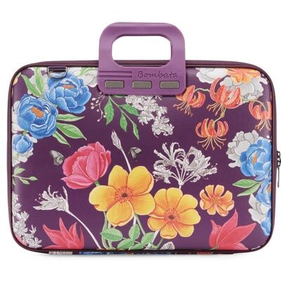 Borsa Bombata Peonia 13" Viola prugna + B00017