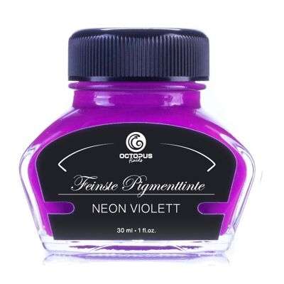 Highlighter ink for fountain pens for writing, marking and drawing, neon purple, 30 ml