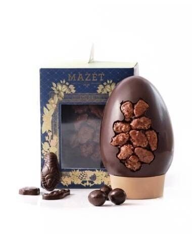 Uovo mendicante con prasline - 12 cm - F1M