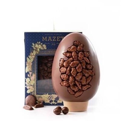 Beggar-style egg with Easter praslines - 18 cm - F2ML