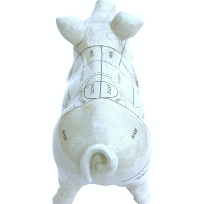 Adorno de cerdo de cerámica, 32 cm