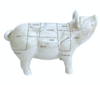 Ornement cochon en céramique, 32 cm 2