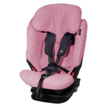 Bebe Confort Titan Pro - Housse sur mesure pour siège auto en coton éponge - Baby's Clan - Coccinelle rouge