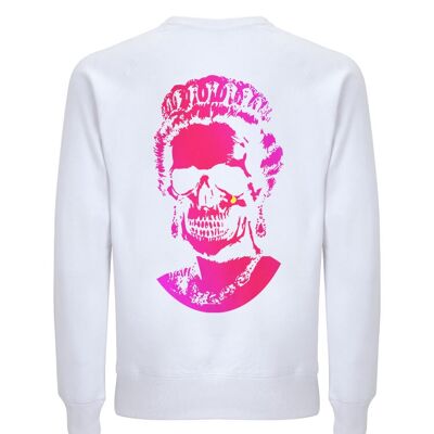 Neon Pink Root Of All Evil sweatshirt