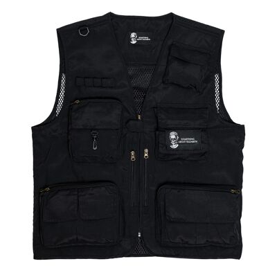 Silhouette Black Utility Vest Gilet