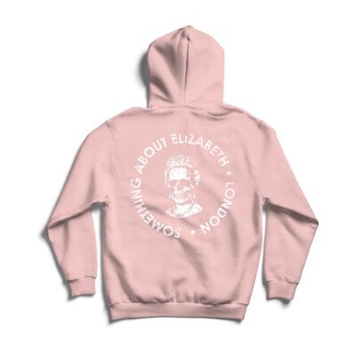 SAE Worn Logo Pink hoody with white print