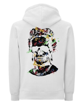 Sweat à capuche noir Splash Skull 1