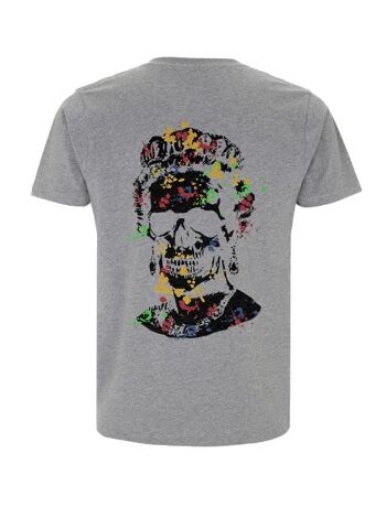 T-shirt noir imprimé Splash Skull Artwork 5