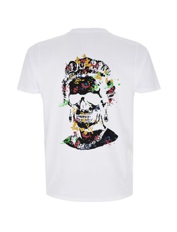 T-shirt noir imprimé Splash Skull Artwork 1