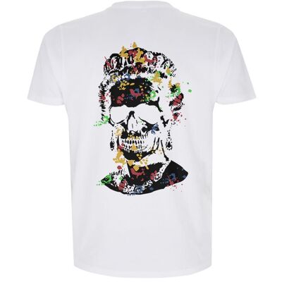 Splash Skull Artwork Black Print Tshirt