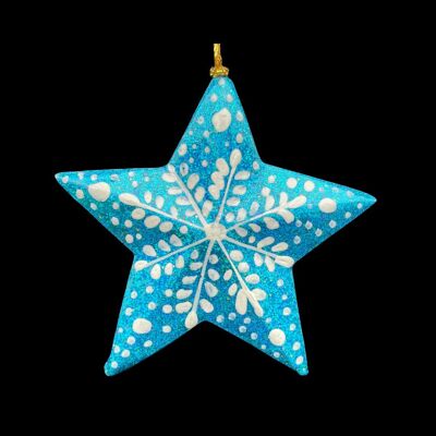 Estrellas colgantes 3D de 5 cm: adornos navideños ecológicos